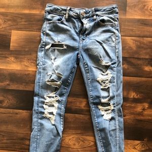 Distressed American Eagle jeans